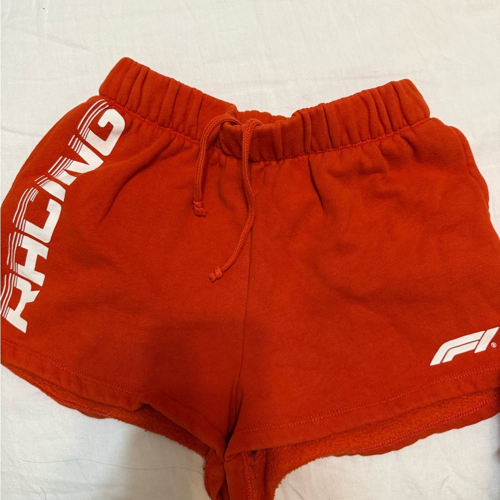 Formula 1 Racing Graphic Red Women's Athletic Shorts XS - Picture 6 of 8